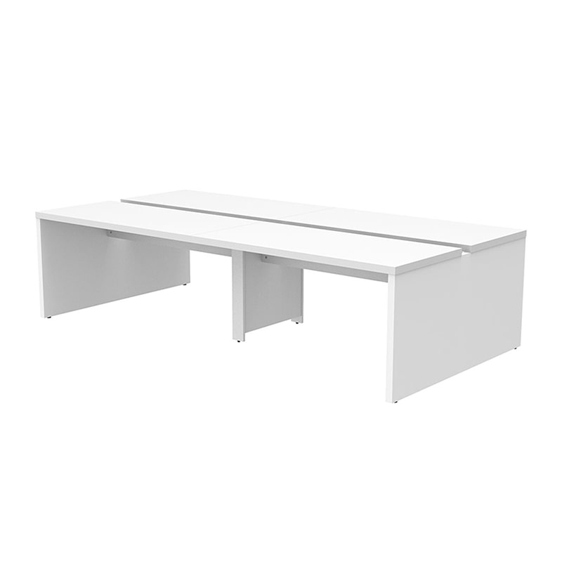 アール・エフ・ヤマカワ ソリード　フリーアドレス用デスク2　W2800 ホワイト×ホワイト脚 RFTFT2-2814WH-WL 1台（ご注文単位1台）【直送品】