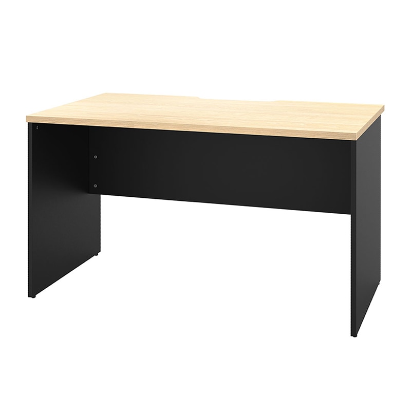 アール・エフ・ヤマカワ プラン木製デスク　W1200×D700 ナチュラル×ブラック脚 RFPD-1270NA-BL 1台（ご注文単位1台）【直送品】