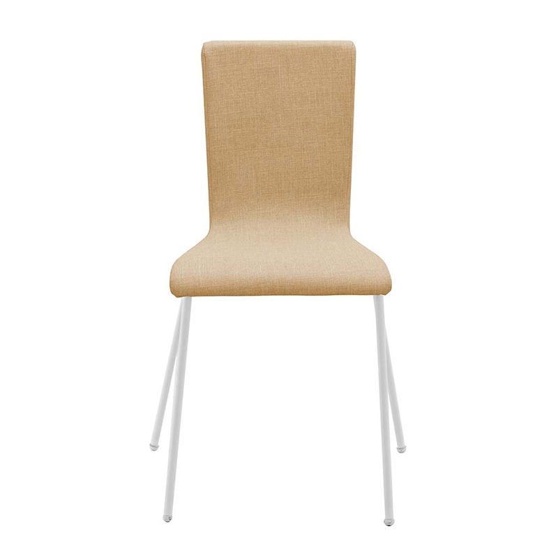 アール・エフ・ヤマカワ ファブリックチェア キャメル×ホワイト脚 RFC-FPCMWF 1台（ご注文単位1台）【直送品】