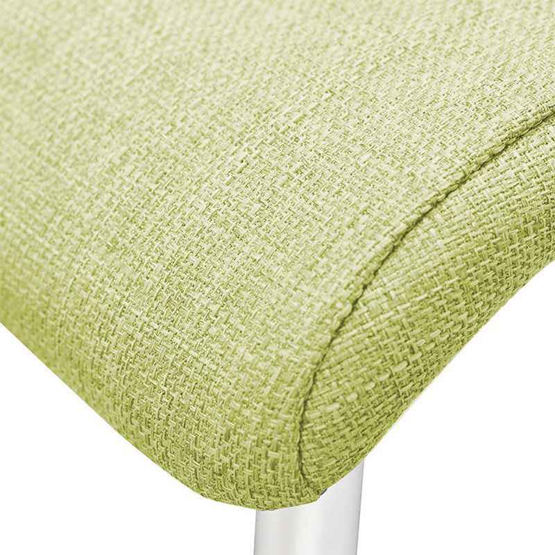 アール・エフ・ヤマカワ ファブリックチェア ライム×ホワイト脚 RFC-FPLMWF 1台(ご注文単位1台)【直送品】