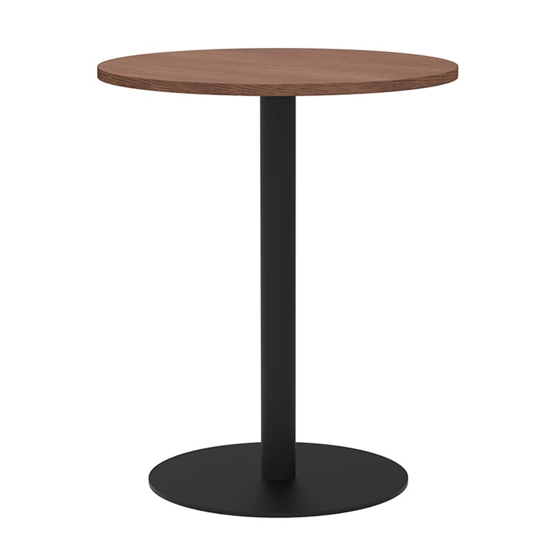 アール・エフ・ヤマカワ リスタ　カフェテーブル　丸形 φ600　ウォルナット RFRCT-600RDM 1台（ご注文単位1台）【直送品】