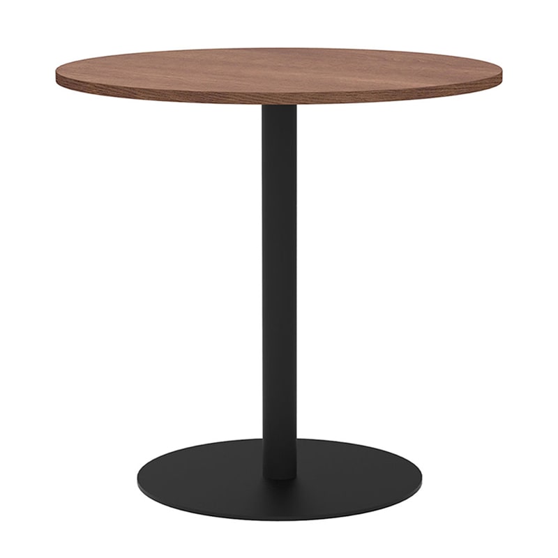 アール・エフ・ヤマカワ リスタ　カフェテーブル　丸形 φ750　ウォルナット RFRCT-750RDM 1台（ご注文単位1台）【直送品】