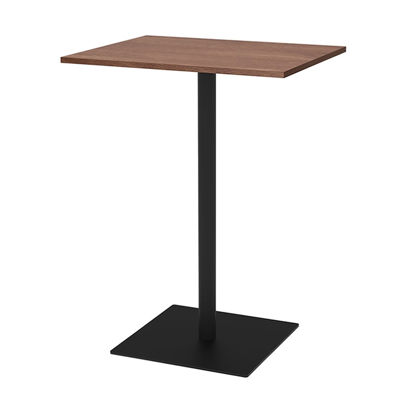 アール・エフ・ヤマカワ リスタ　カフェテーブル　ハイ　750×600 ウォルナット RFRCT-H7560DM 1台（ご注文単位1台）【直送品】