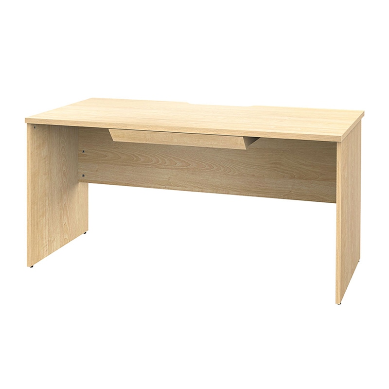 アール・エフ・ヤマカワ プラン木製デスク　W1400×D700 引出付　ナチュラル×ナチュラル脚 RFPD-1470NA-NL-DR 1台（ご注文単位1台）【直送品】