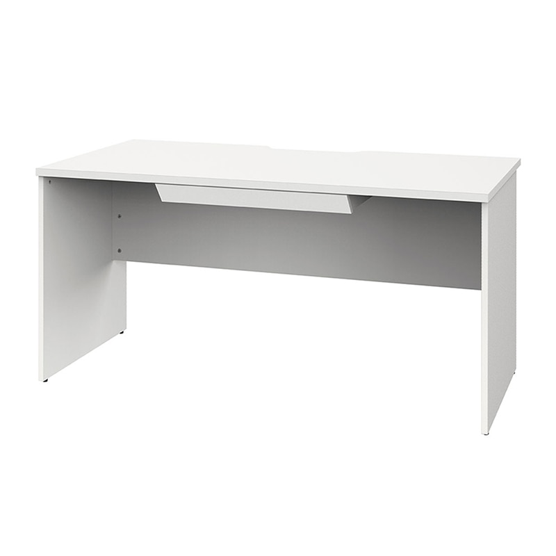 アール・エフ・ヤマカワ プラン木製デスク　W1400×D700 引出付　ホワイト×ホワイト脚 RFPD-1470WH-WL-DR 1台（ご注文単位1台）【直送品】