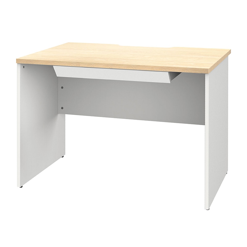 アール・エフ・ヤマカワ プラン木製デスク　W1000×D700 引出付　ナチュラル×ホワイト脚 RFPD-1070NA-WL-DR 1台（ご注文単位1台）【直送品】