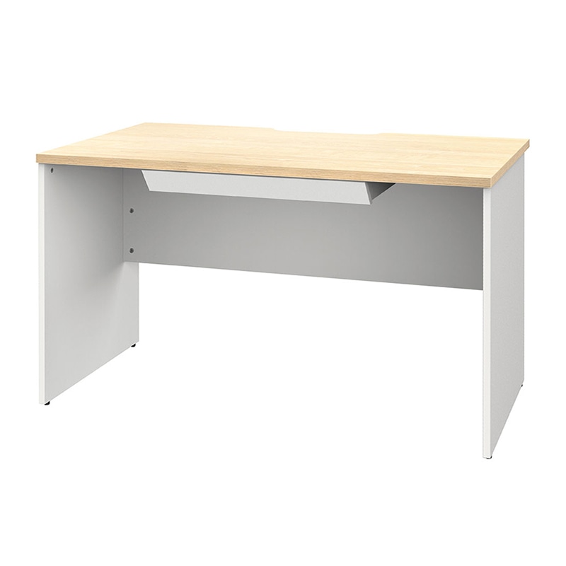 アール・エフ・ヤマカワ プラン木製デスク　W1200×D700 引出付　ナチュラル×ホワイト脚 RFPD-1270NA-WL-DR 1台（ご注文単位1台）【直送品】