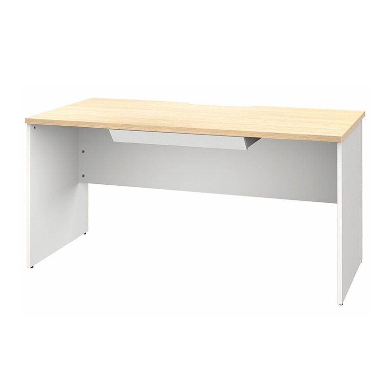 アール・エフ・ヤマカワ プラン木製デスク　W1400×D700 引出付　ナチュラル×ホワイト脚 RFPD-1470NA-WL-DR 1台（ご注文単位1台）【直送品】