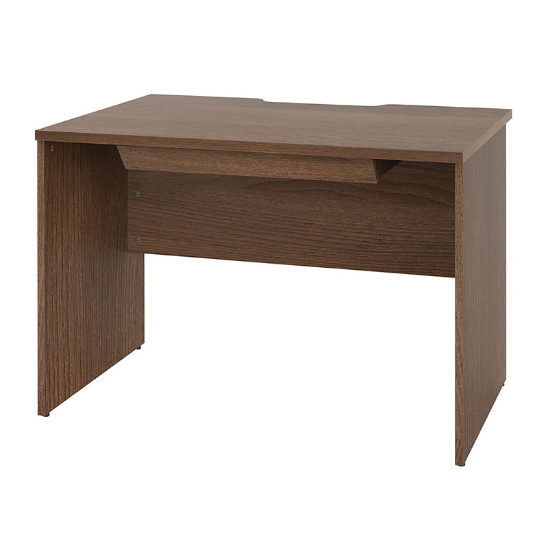 アール・エフ・ヤマカワ プラン木製デスク　W1000×D700 引出付　ウォルナット×ウォルナット脚 RFPD-1070DM-DL-DR 1台（ご注文単位1台）【直送品】