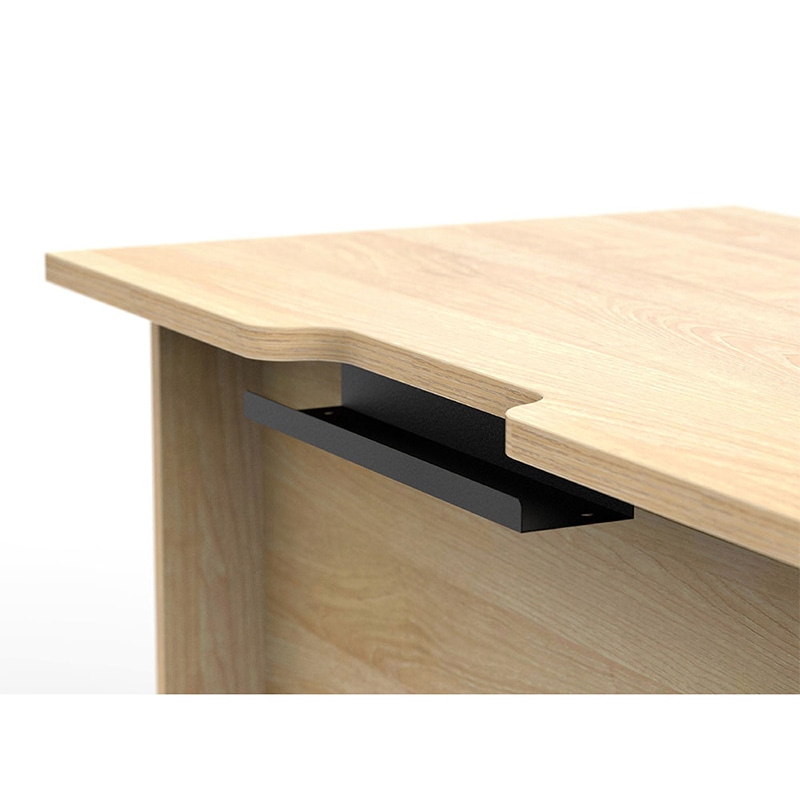 アール・エフ・ヤマカワ プラン木製デスク　W1000×D600 ナチュラル×ナチュラル脚 RFPD-1060NA-NL 1台（ご注文単位1台）【直送品】