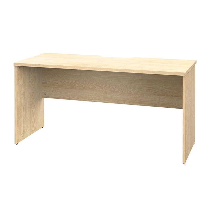 アール・エフ・ヤマカワ プラン木製デスク　W1400×D600 ナチュラル×ナチュラル脚 RFPD-1460NA-NL 1台（ご注文単位1台）【直送品】