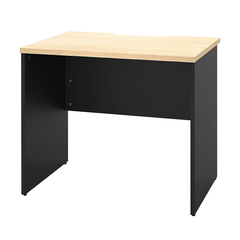 アール・エフ・ヤマカワ プラン木製デスク　W800×D600 ナチュラル×ブラック脚 RFPD-0860NA-BL 1台（ご注文単位1台）【直送品】
