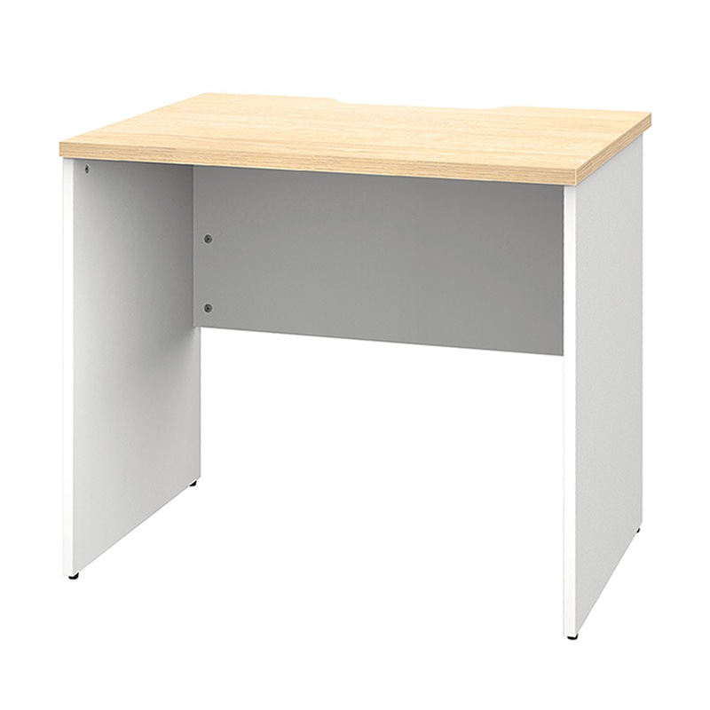 アール・エフ・ヤマカワ プラン木製デスク　W800×D600 ナチュラル×ホワイト脚 RFPD-0860NA-WL 1台（ご注文単位1台）【直送品】