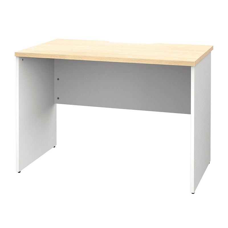 アール・エフ・ヤマカワ プラン木製デスク　W1000×D600 ナチュラル×ホワイト脚 RFPD-1060NA-WL 1台（ご注文単位1台）【直送品】