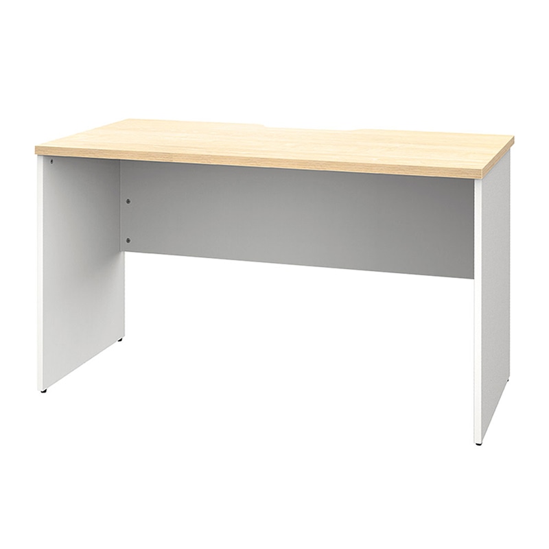 アール・エフ・ヤマカワ プラン木製デスク　W1200×D600 ナチュラル×ホワイト脚 RFPD-1260NA-WL 1台（ご注文単位1台）【直送品】