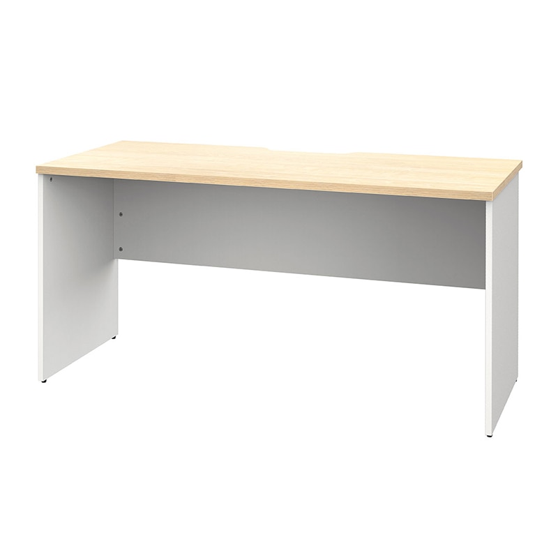 アール・エフ・ヤマカワ プラン木製デスク　W1400×D600 ナチュラル×ホワイト脚 RFPD-1460NA-WL 1台（ご注文単位1台）【直送品】