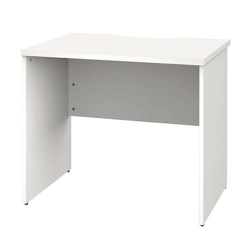 アール・エフ・ヤマカワ プラン木製デスク　W800×D600 ホワイト×ホワイト脚 RFPD-0860WH-WL 1台（ご注文単位1台）【直送品】