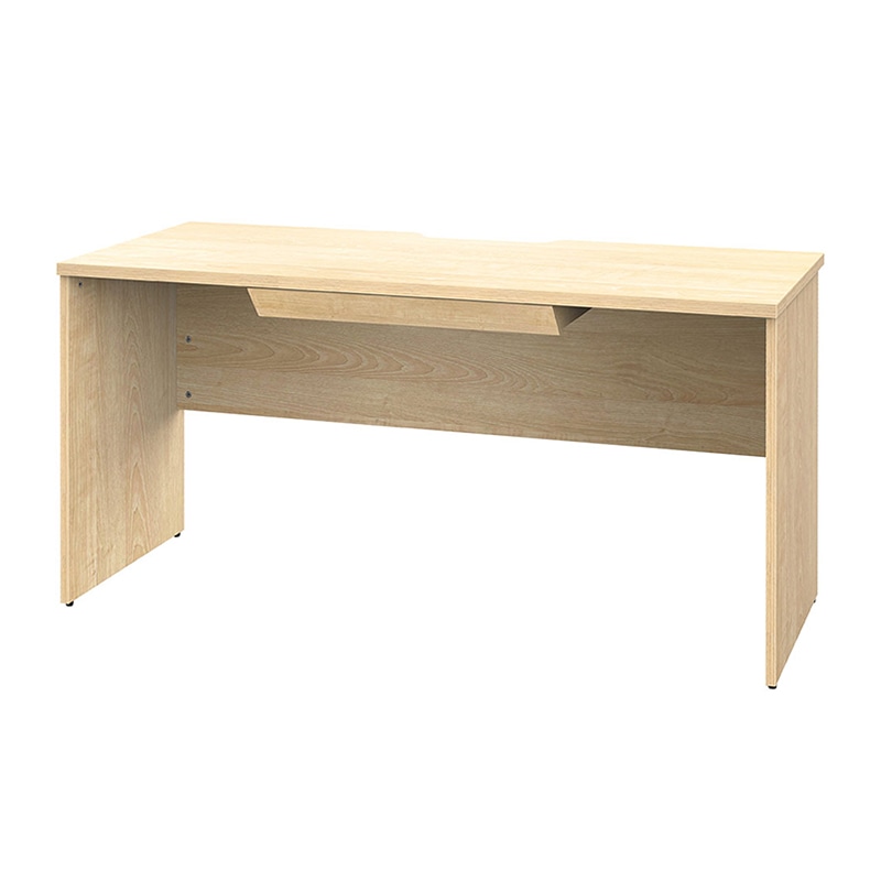 アール・エフ・ヤマカワ プラン木製デスク　W1400×D600 引出付　ナチュラル×ナチュラル脚 RFPD-1460NA-NL-DR 1台（ご注文単位1台）【直送品】