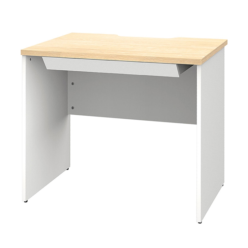 アール・エフ・ヤマカワ プラン木製デスク　W800×D600 引出付　ナチュラル×ホワイト脚 RFPD-0860NA-WL-DR 1台（ご注文単位1台）【直送品】