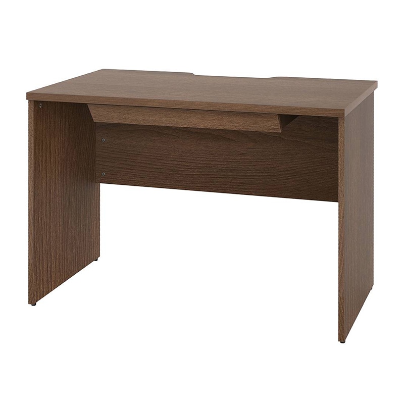 アール・エフ・ヤマカワ プラン木製デスク　W1000×D600 引出付　ウォルナット×ウォルナット脚 RFPD-1060DM-DL-DR 1台（ご注文単位1台）【直送品】