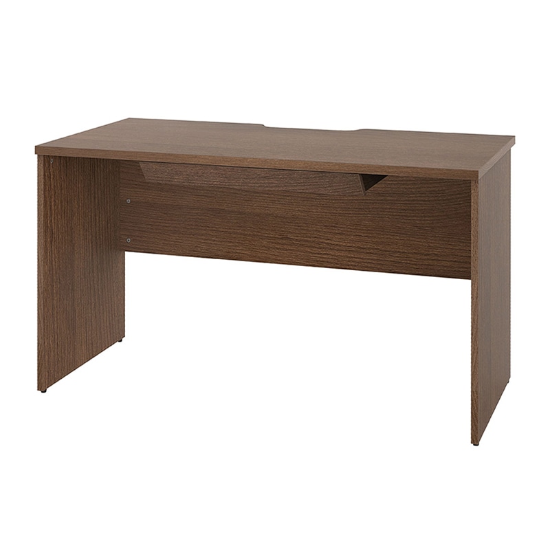 アール・エフ・ヤマカワ プラン木製デスク　W1200×D600 引出付　ウォルナット×ウォルナット脚 RFPD-1260DM-DL-DR 1台（ご注文単位1台）【直送品】