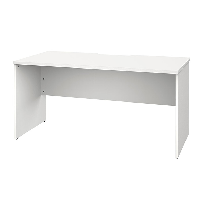 アール・エフ・ヤマカワ プラン木製デスク　W1400×D700 ホワイト×ホワイト脚 RFPD-1470WH-WL 1台（ご注文単位1台）【直送品】