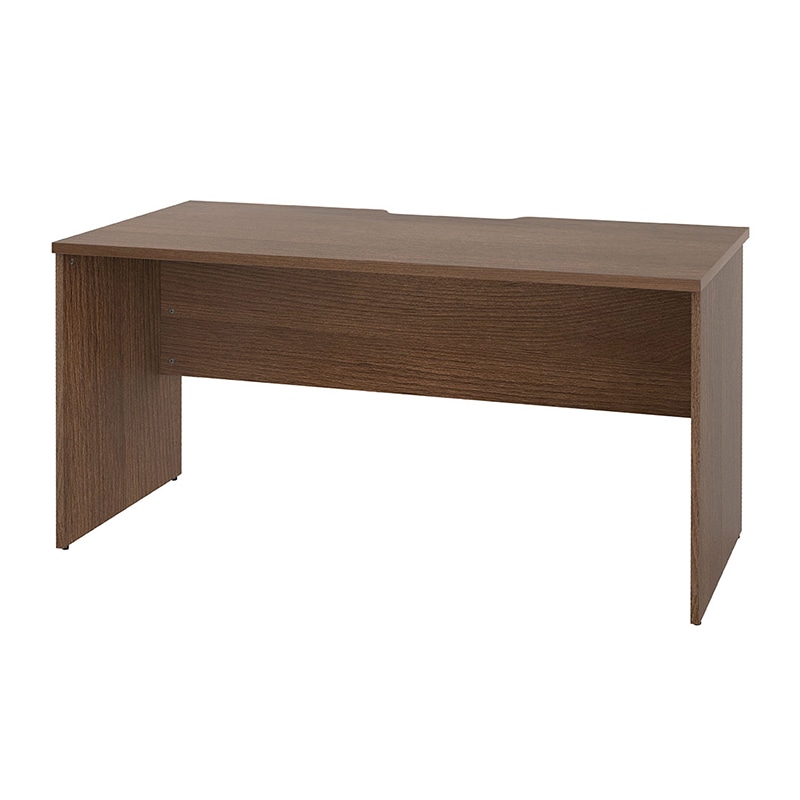 アール・エフ・ヤマカワ プラン木製デスク　W1400×D700 ウォルナット×ウォルナット脚 RFPD-1470DM-DL 1台（ご注文単位1台）【直送品】