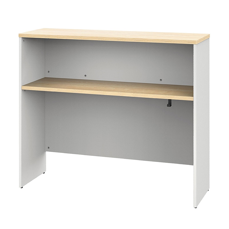 アール・エフ・ヤマカワ プラン　サイドハイテーブル　W1200×D400 ナチュラル×ホワイト脚 RFPSH-1240NA-WL 1台（ご注文単位1台）【直送品】