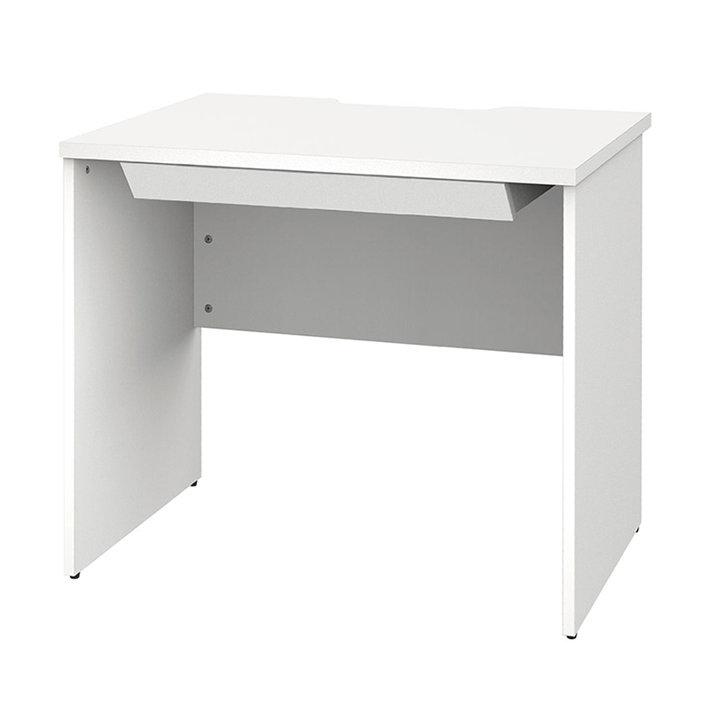 アール・エフ・ヤマカワ プラン木製デスク W800×D600 引出付 ホワイト×ホワイト脚 RFPD-0860WH-WL-DR 1台(ご注文単位1台)【直送品】