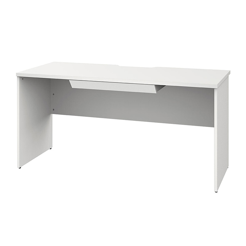 アール・エフ・ヤマカワ プラン木製デスク W1400×D600 引出付 ホワイト×ホワイト脚 RFPD-1460WH-WL-DR 1台(ご注文単位1台)【直送品】