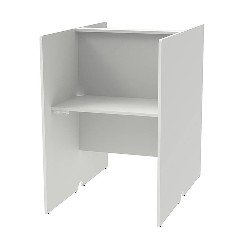 アール・エフ・ヤマカワ RFPCブース　対面タイプ　W800×D1200 基本　2ヶ口コンセント付　ホワイト RFPCT-8012WH-NC 1台（ご注文単位1台）【直送品】