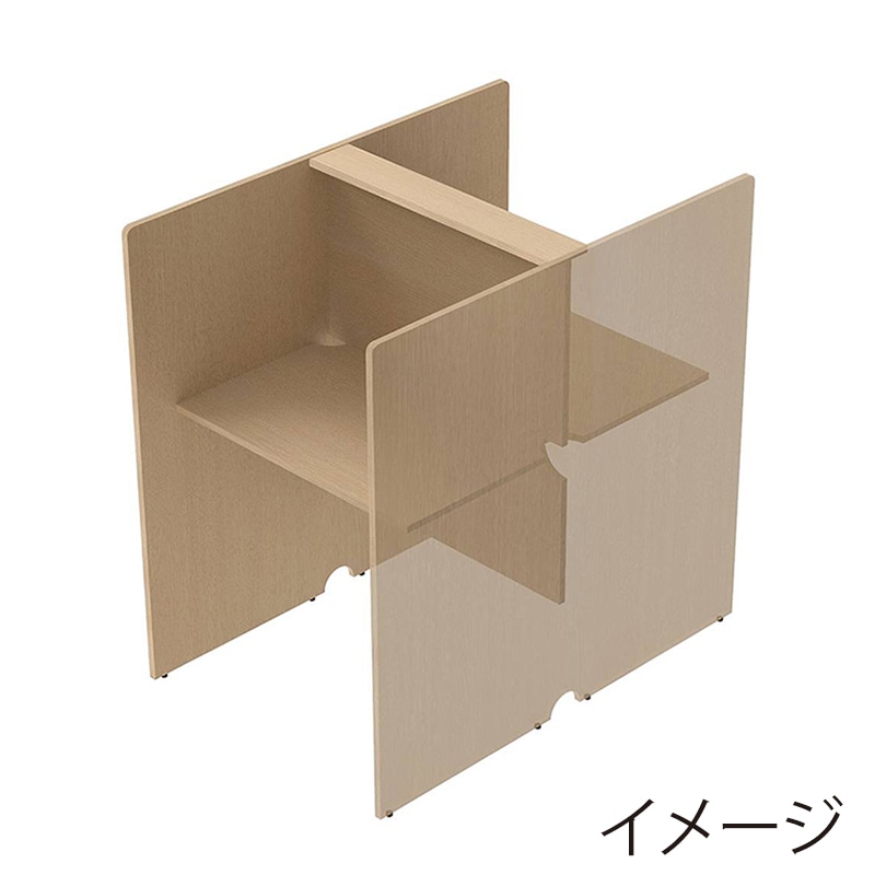 アール・エフ・ヤマカワ RFPCブース 対面タイプ W800×D1200 基本 ナチュラル2 RFPCT-8012NA2 1台(ご注文単位1台)【直送品】