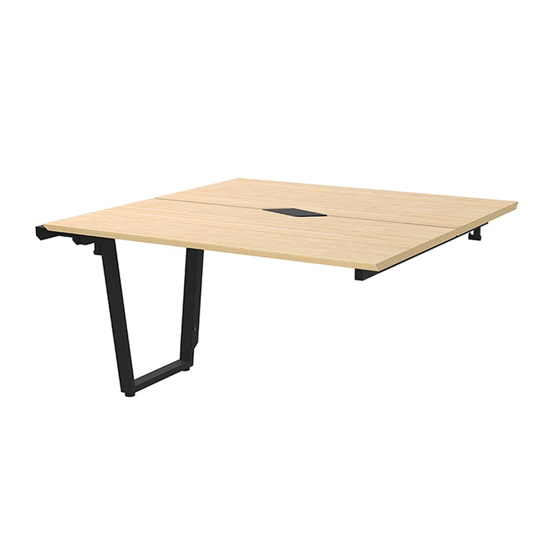 アール・エフ・ヤマカワ チルト フリーアドレス用テーブル 増連 1200角 ナチュラル×ブラック脚 RFCLT-1212ADNA-BL 1台(ご注文単位1台)【直送品】