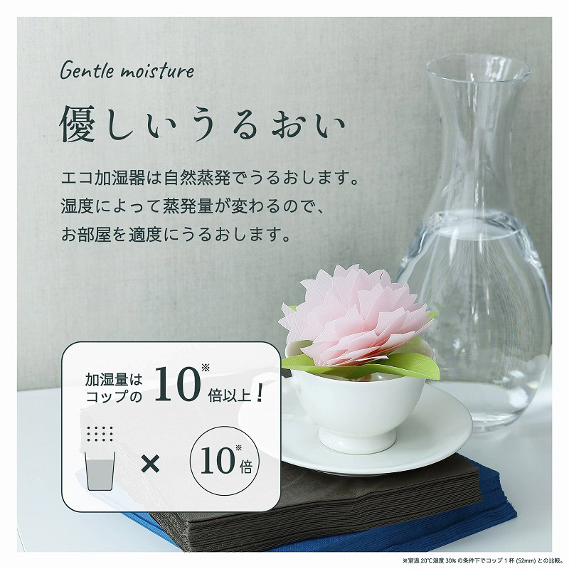 ミクニライフ＆オート エコ加湿器　ちょこっとオアシス　いちりん ベビーピンク U507-04 1個（ご注文単位30個）【直送品】