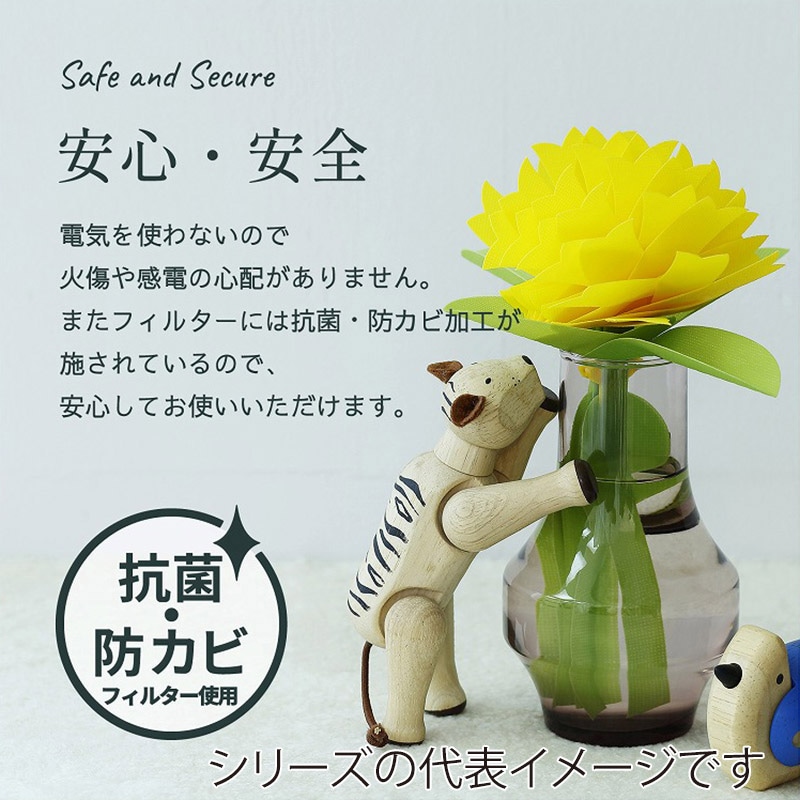 ミクニライフ&オート エコ加湿器 ちょこっとオアシス いちりん スプリングブルー U507-05 1個(ご注文単位30個)【直送品】