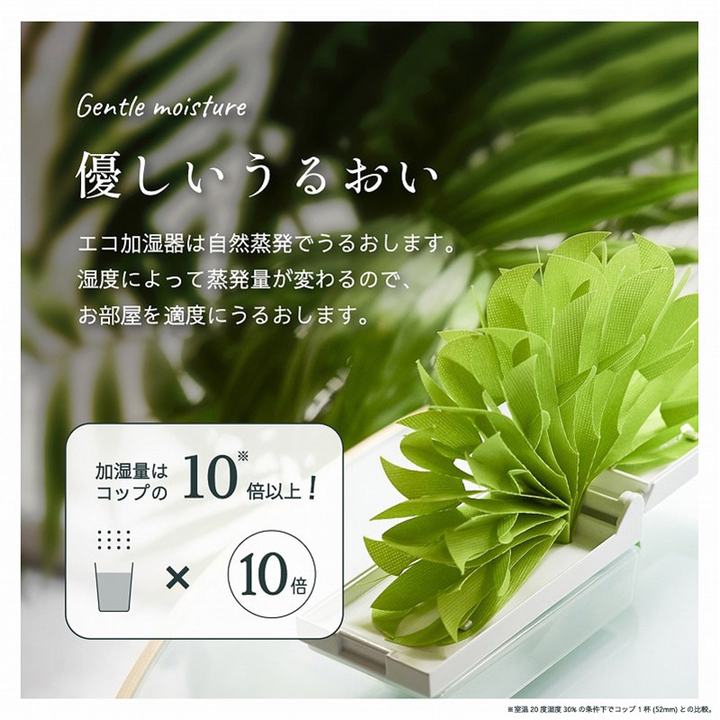 ミクニライフ&オート エコ加湿器 ちょこっとオアシス プラスシー グリーン U510-04 1個(ご注文単位24個)【直送品】