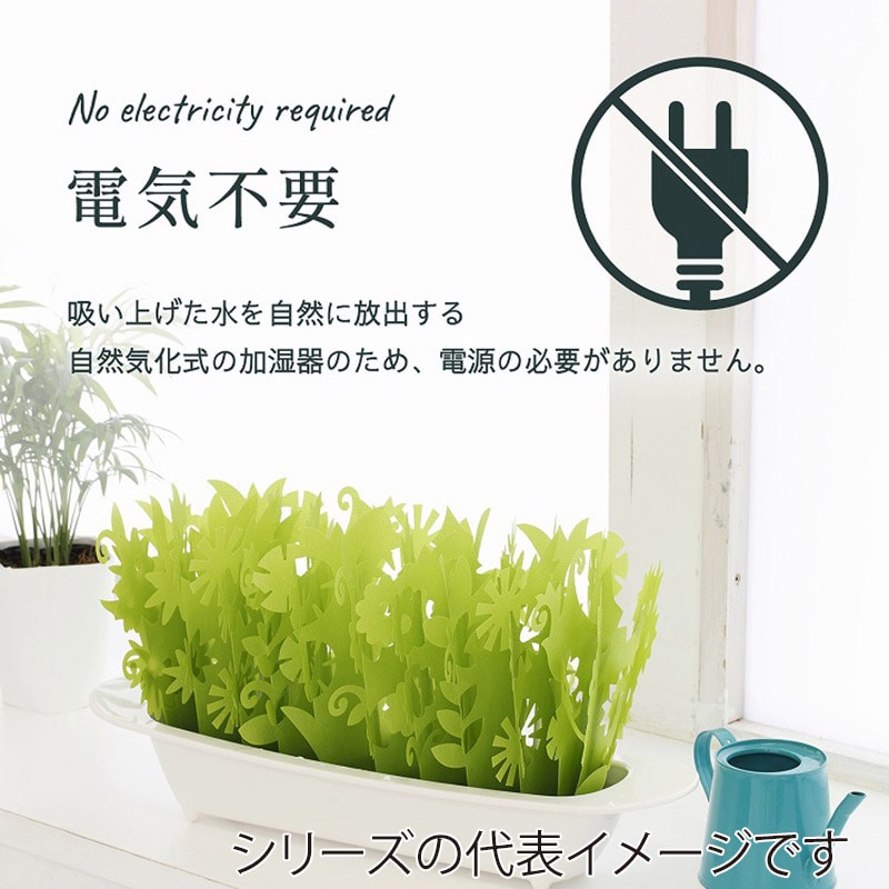 ミクニライフ＆オート エコ加湿器　ミスティガーデン2nd エバーグリーン×アンバー U602-12 1個（ご注文単位12個）【直送品】