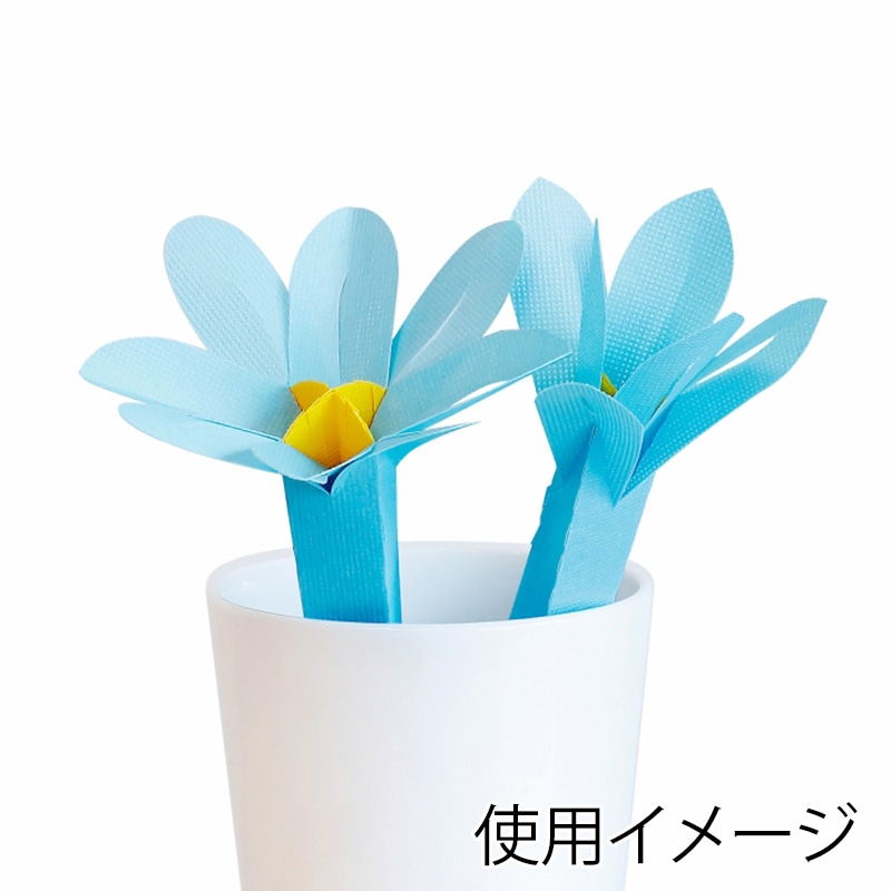 ミクニライフ＆オート エコ加湿器　ミスティクラフト　フラワーA＆B スプリングブルー／中芯イエロー U707-03 1個（ご注文単位60個）【直送品】