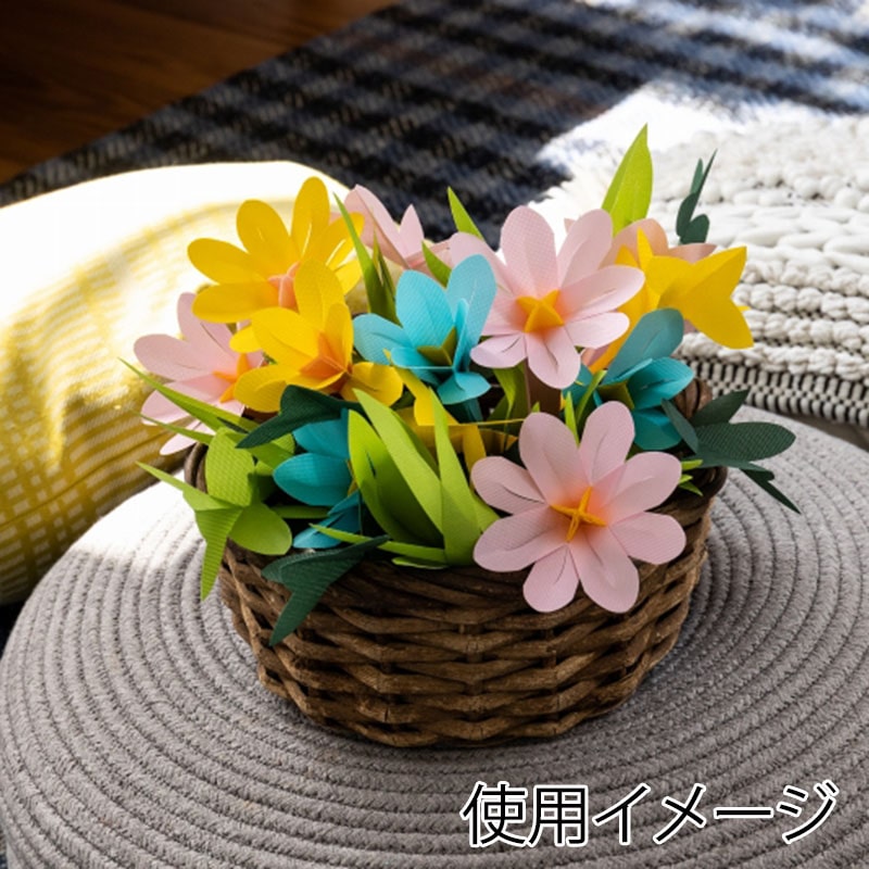 ミクニライフ&オート エコ加湿器 ミスティクラフト フラワーA&B スプリングブルー/中芯イエロー U707-03 1個(ご注文単位60個)【直送品】