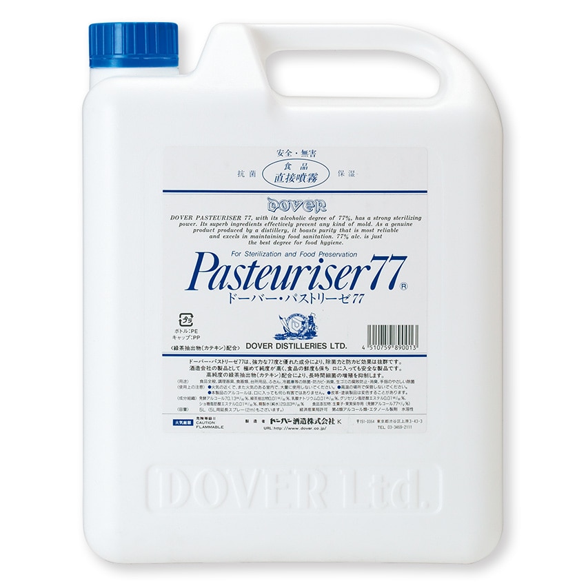 ドーバー酒造 アルコール製剤 パストリーゼ77 詰め替え 5L