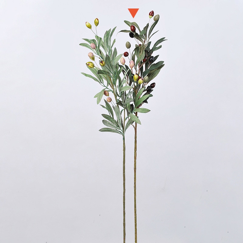 アスカ商会 造花 A-05609　オリーブブランチ #044　ナチュラル 1本（ご注文単位1本）【直送品】