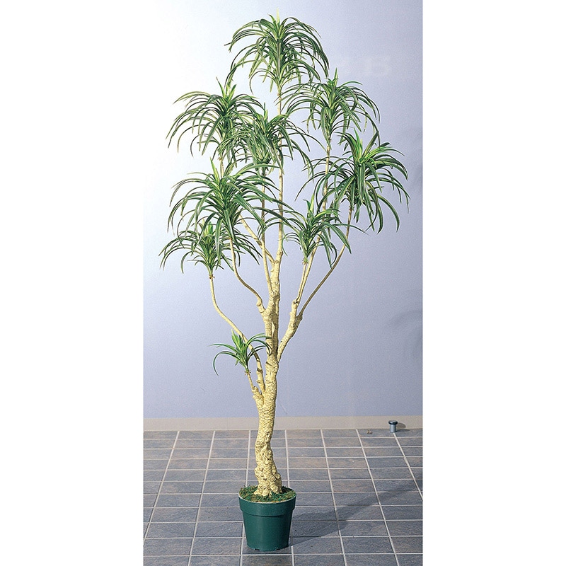 アスカ商会 造花・観葉植物 A-56004　ユッカツリー #051A　グリ-ン　ポット付 1本（ご注文単位1本）【直送品】