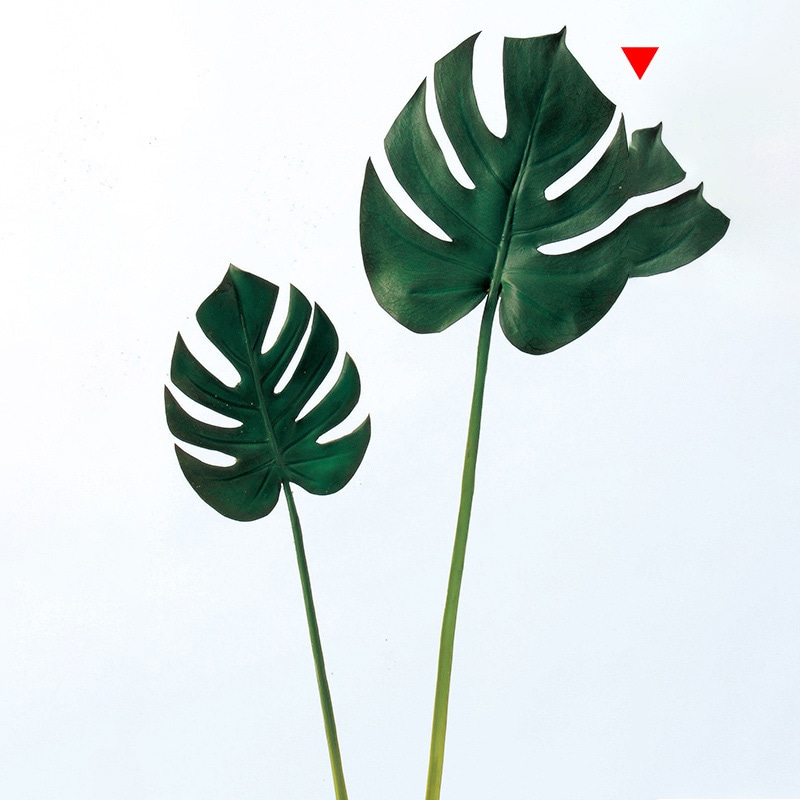 アスカ商会 造花・グリーン A-40982　モンステラ　L #051A　グリ-ン 1本（ご注文単位1本）【直送品】
