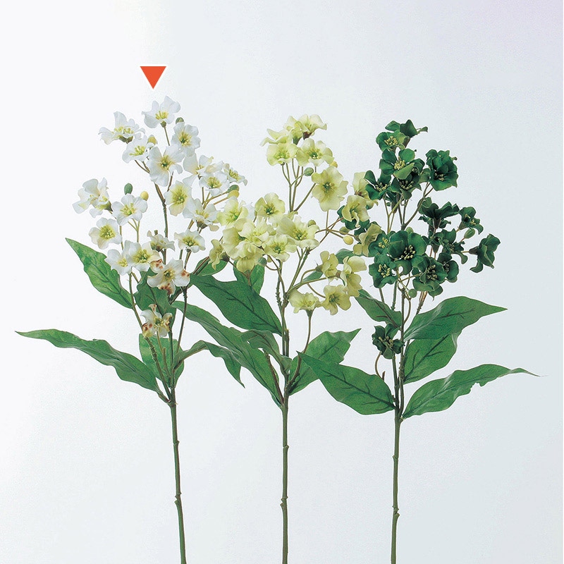 アスカ商会 造花 A-31268ブロッサムスプレー #001 ホワイト 1本(ご注文単位1本)【直送品】