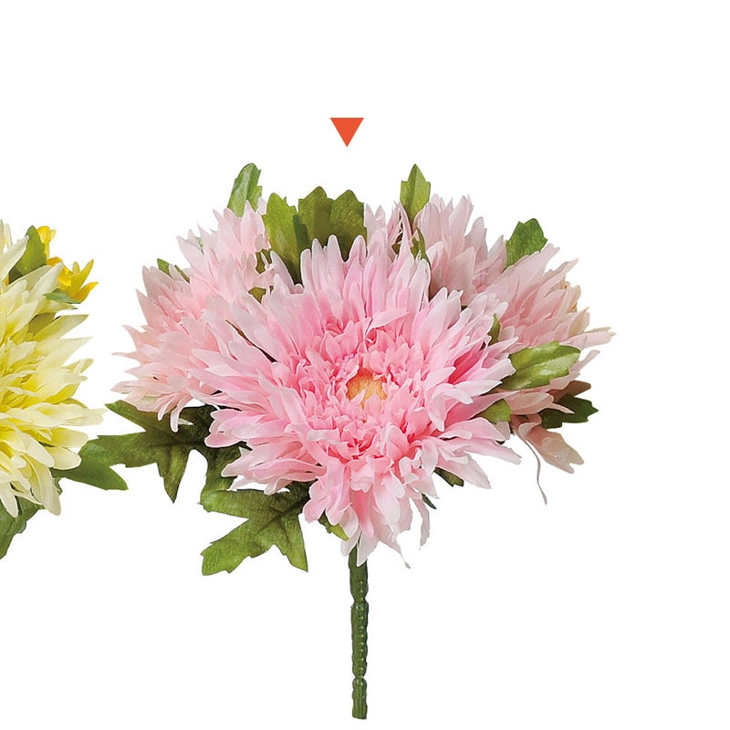 アスカ商会 造花 A-31295スパイダーガーベラブッシュ #013 ライトピンク 1本(ご注文単位1本)【直送品】