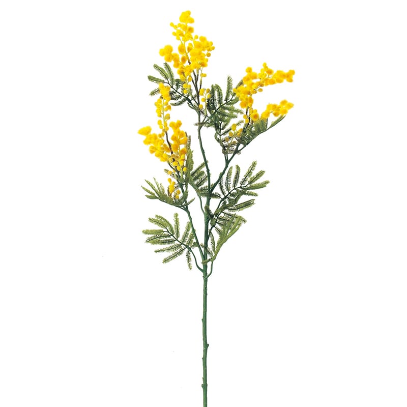 アスカ商会 造花 A-31351　ミモザ #010　イエロ- 1本（ご注文単位1本）【直送品】