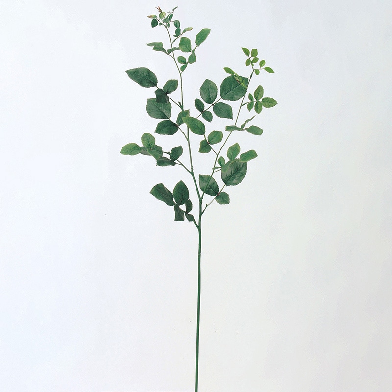 アスカ商会 造花・グリーン A-41131 ローズリーフ #051A グリ-ン 1本(ご注文単位1本)【直送品】