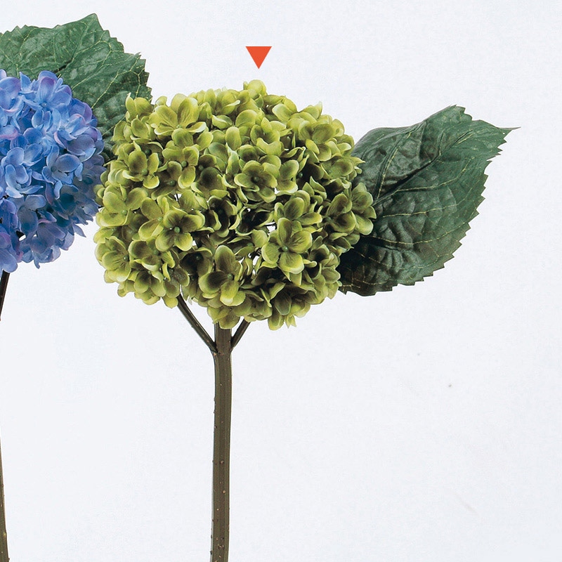 アスカ商会 造花 A-31434　ハイドランジア #051A　グリ-ン 1本（ご注文単位1本）【直送品】