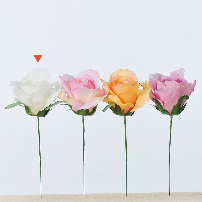 アスカ商会 造花 A-31450 アリスローズピック #001 ホワイト 1本(ご注文単位1本)【直送品】