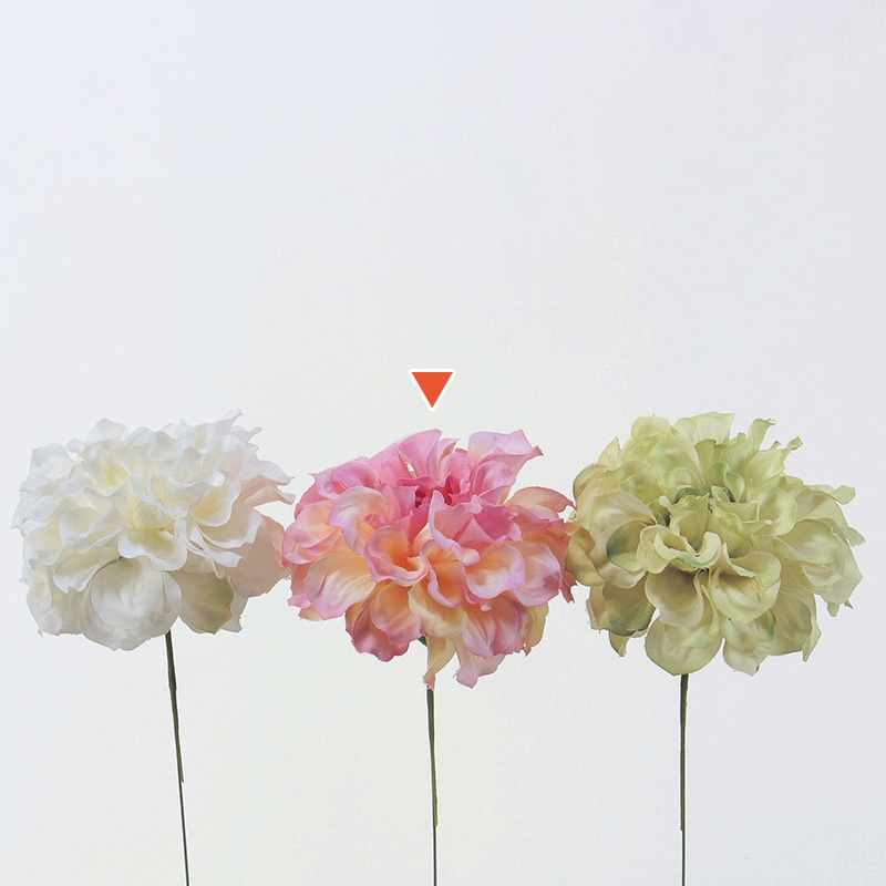 アスカ商会 造花 A-31451　ダリアピック #003C　クリ-ムピンク 1本（ご注文単位1本）【直送品】